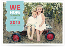 Be Merry Banner New Year's Photo Cards