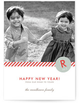 Monogram Prep New Year's Photo Cards
