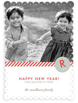Monogram Prep New Year's Photo Cards