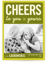 Float + Cheers to You New Year's Photo Cards