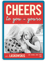 Float + Cheers to You New Year's Photo Cards