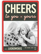 Float + Cheers to You New Year's Photo Cards