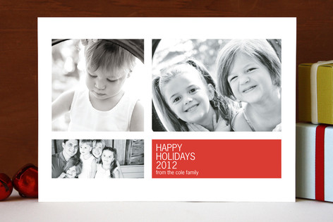 Modern Geometric Group New Year's Photo Cards