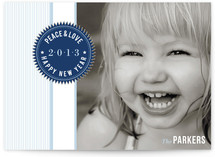Holiday Seal New Year's Photo Cards