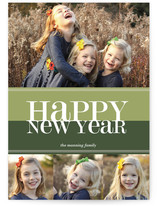 Bold Reflection New Year's Photo Cards