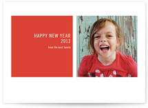Modern Geometric New Year's Photo Cards