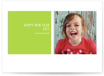 Modern Geometric New Year's Photo Cards