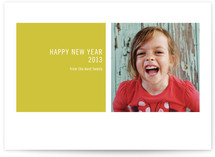 Modern Geometric New Year's Photo Cards