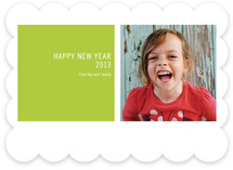 Modern Geometric New Year's Photo Cards