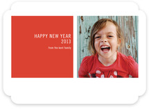 Modern Geometric New Year's Photo Cards