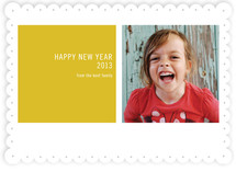 Modern Geometric New Year's Photo Cards