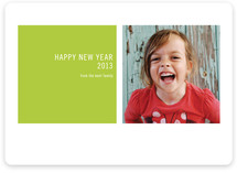 Modern Geometric New Year's Photo Cards