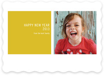 Modern Geometric New Year's Photo Cards