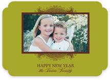Ornate Frame New Year's Photo Cards