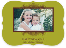 Ornate Frame New Year's Photo Cards