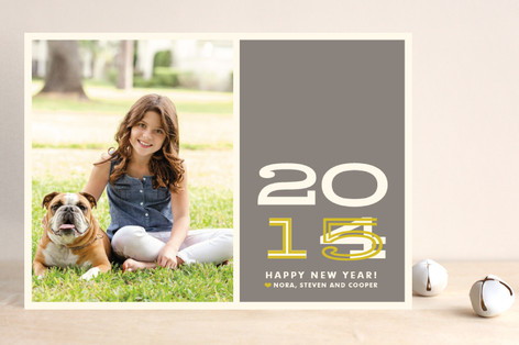 Hip New Year New Year's Photo Cards
