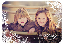 Snowflake Window New Year Photo Cards, by stacey day