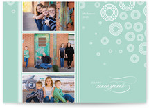 Snow Flurries New Year's Photo Cards