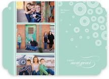 Snow Flurries New Year's Photo Cards