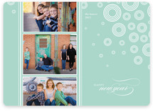 Snow Flurries New Year's Photo Cards