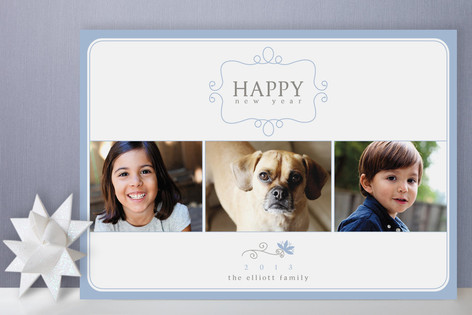 Simple Charm New Year's Photo Cards