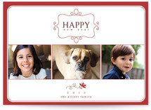 Simple Charm New Year's Photo Cards