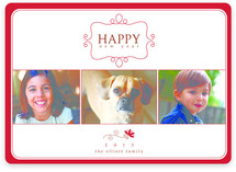 Simple Charm New Year's Photo Cards