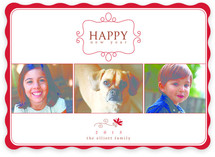 Simple Charm New Year's Photo Cards