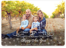 Vintage Holiday New Year's Photo Cards