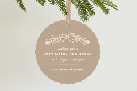 Garland Holiday Ornament Cards