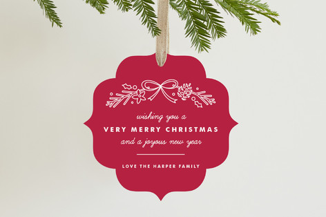 Garland Holiday Ornament Cards