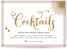 Glitter Bling Holiday Party Invitations