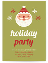 Happy Santa Holiday Party Invitations