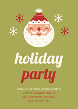 Happy Santa Holiday Party Invitations