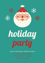 Happy Santa Holiday Party Invitations
