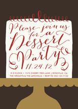 Red Velvet Revelry Holiday Party Invitations
