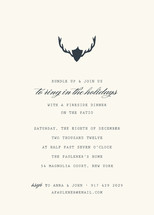Fireside Feast Holiday Party Invitations