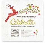 Rustic Celebration Holiday Party Invitations