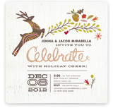 Rustic Celebration Holiday Party Invitations