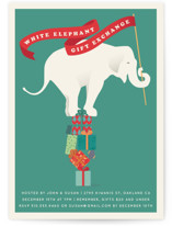 The White Elephant Holiday Party Invitations