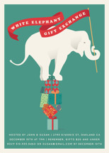 The White Elephant Holiday Party Invitations