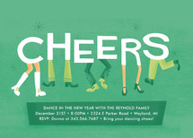 Boogie Shoes Holiday Party Invitations