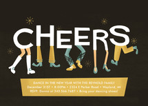 Boogie Shoes Holiday Party Invitations
