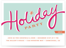 Diner Holiday Party Invitations