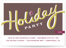 Diner Holiday Party Invitations