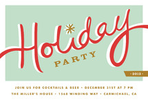 Diner Holiday Party Invitations