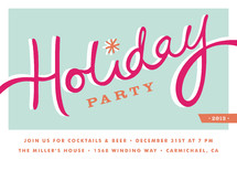 Diner Holiday Party Invitations