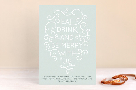 Be Merry with Us! Holiday Party Invitations