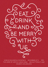 Be Merry with Us! Holiday Party Invitations