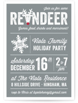 Reindeer Games Holiday Party Invitations